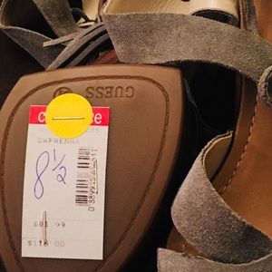 Guess Light Green Platform Sandal